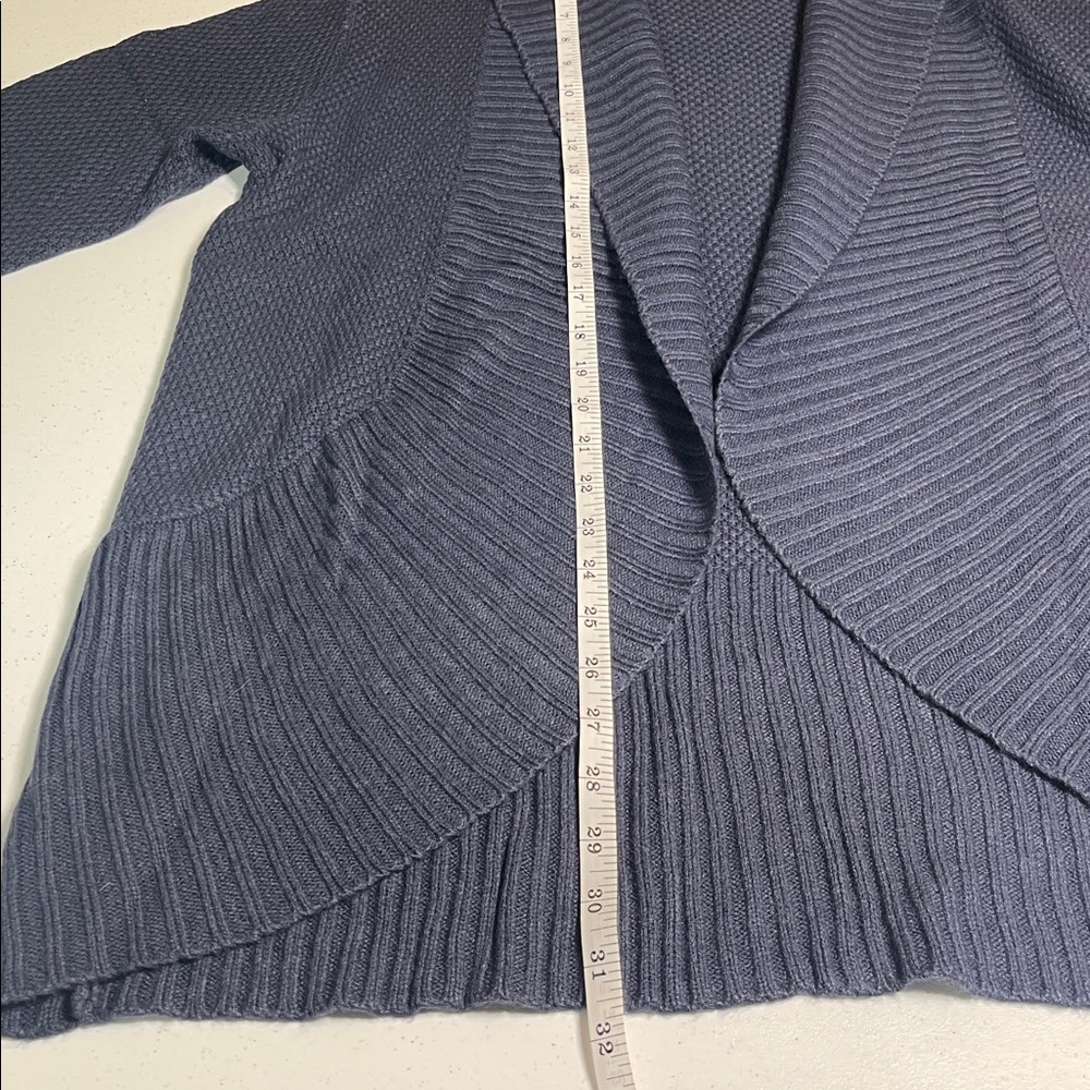 Open Front Navy Cardigan - Picture 9 of 10